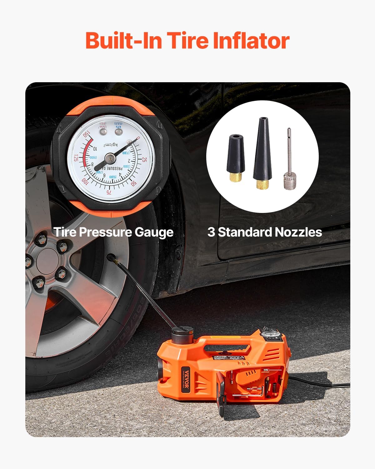 3-in-1 VEVOR Electric Car Jack Kit
