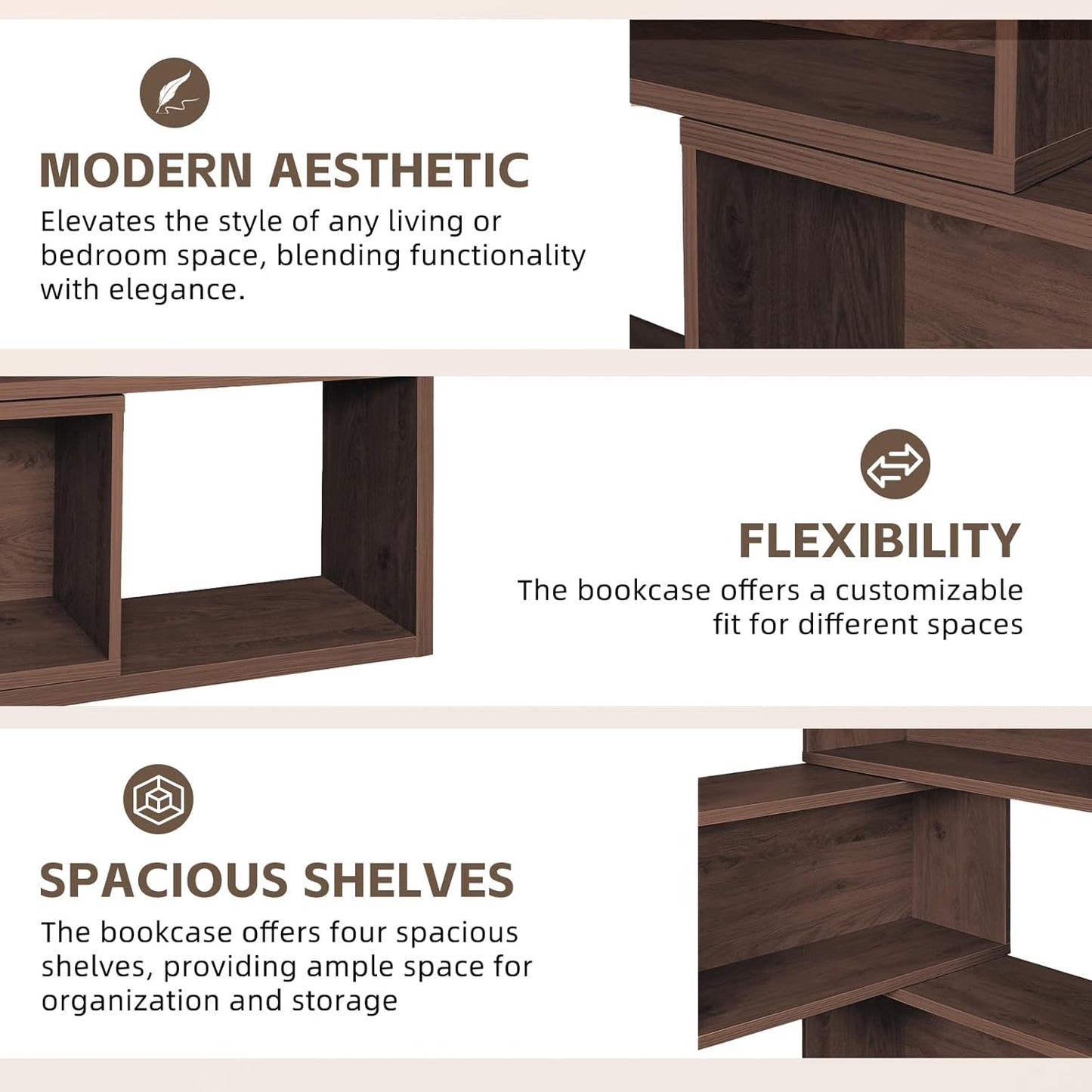 FlexiShelf 3-in-1 Expandable Bookcase