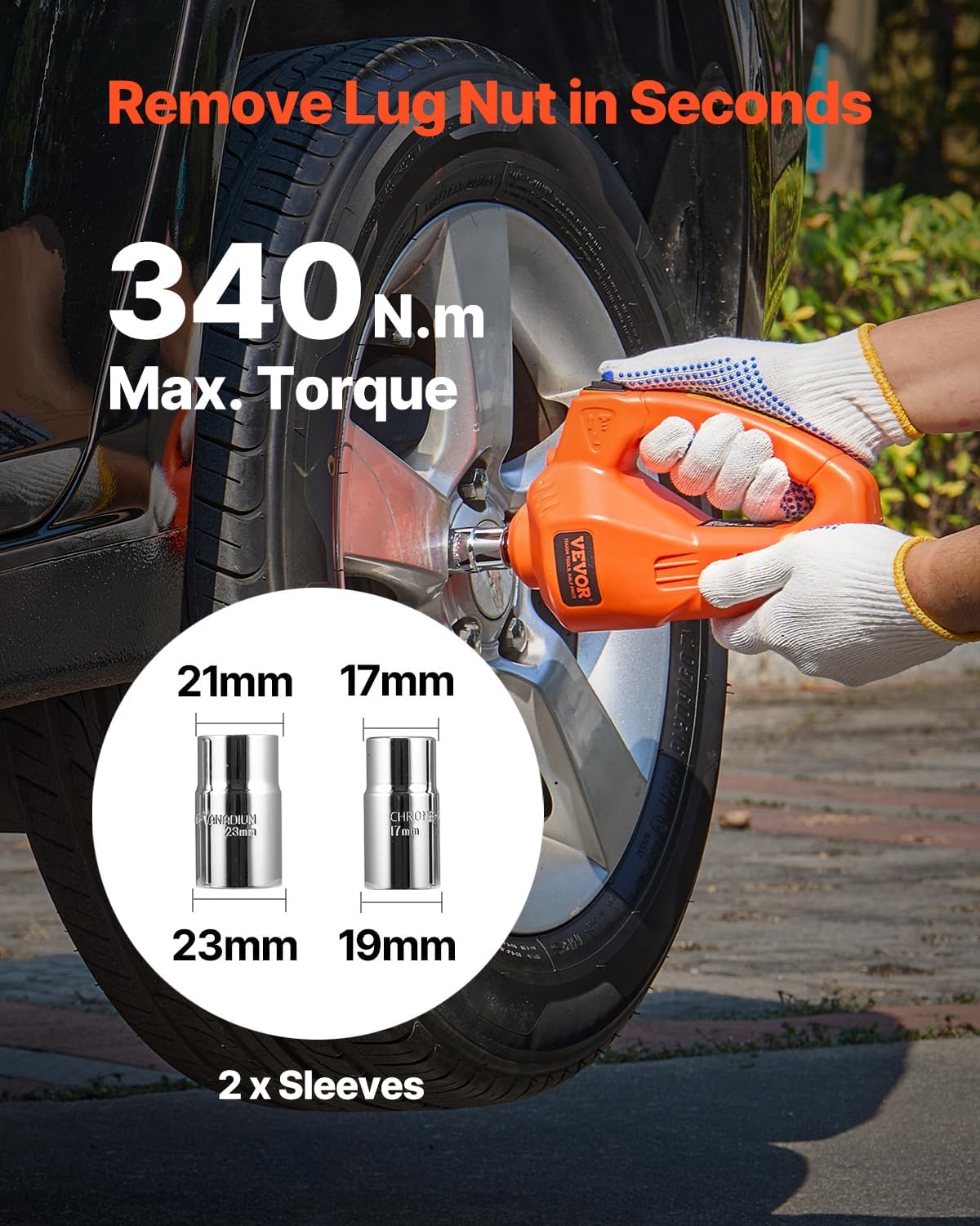 3-in-1 VEVOR Electric Car Jack Kit