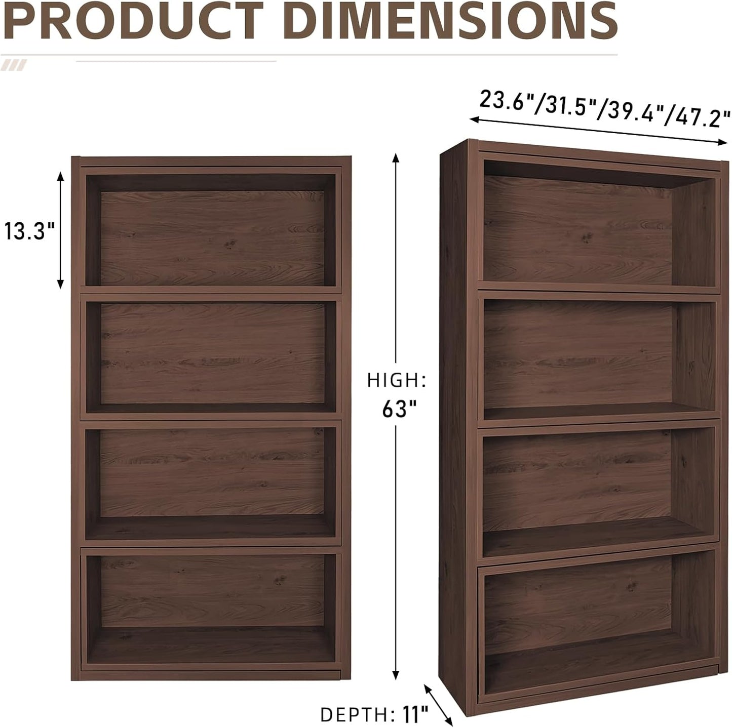 FlexiShelf 3-in-1 Expandable Bookcase