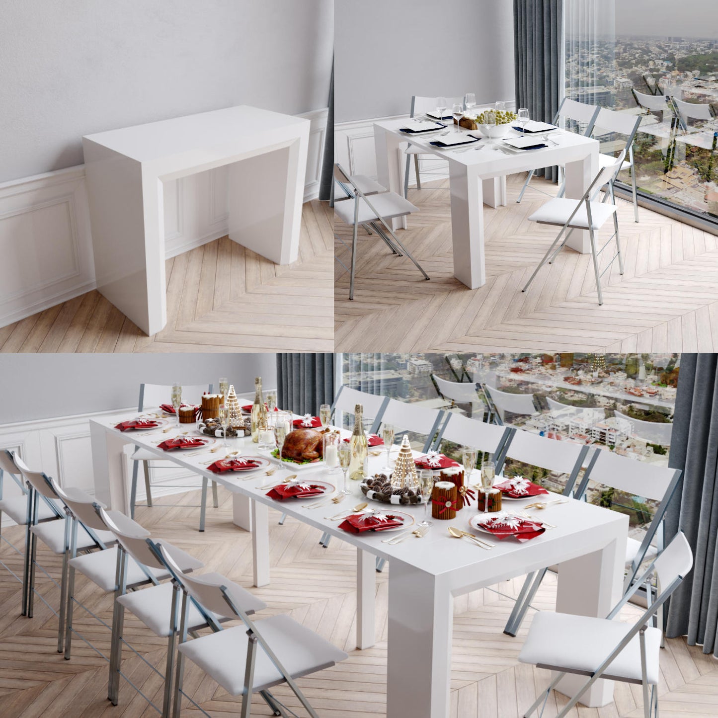 Extendible Transforming Table Seats 12