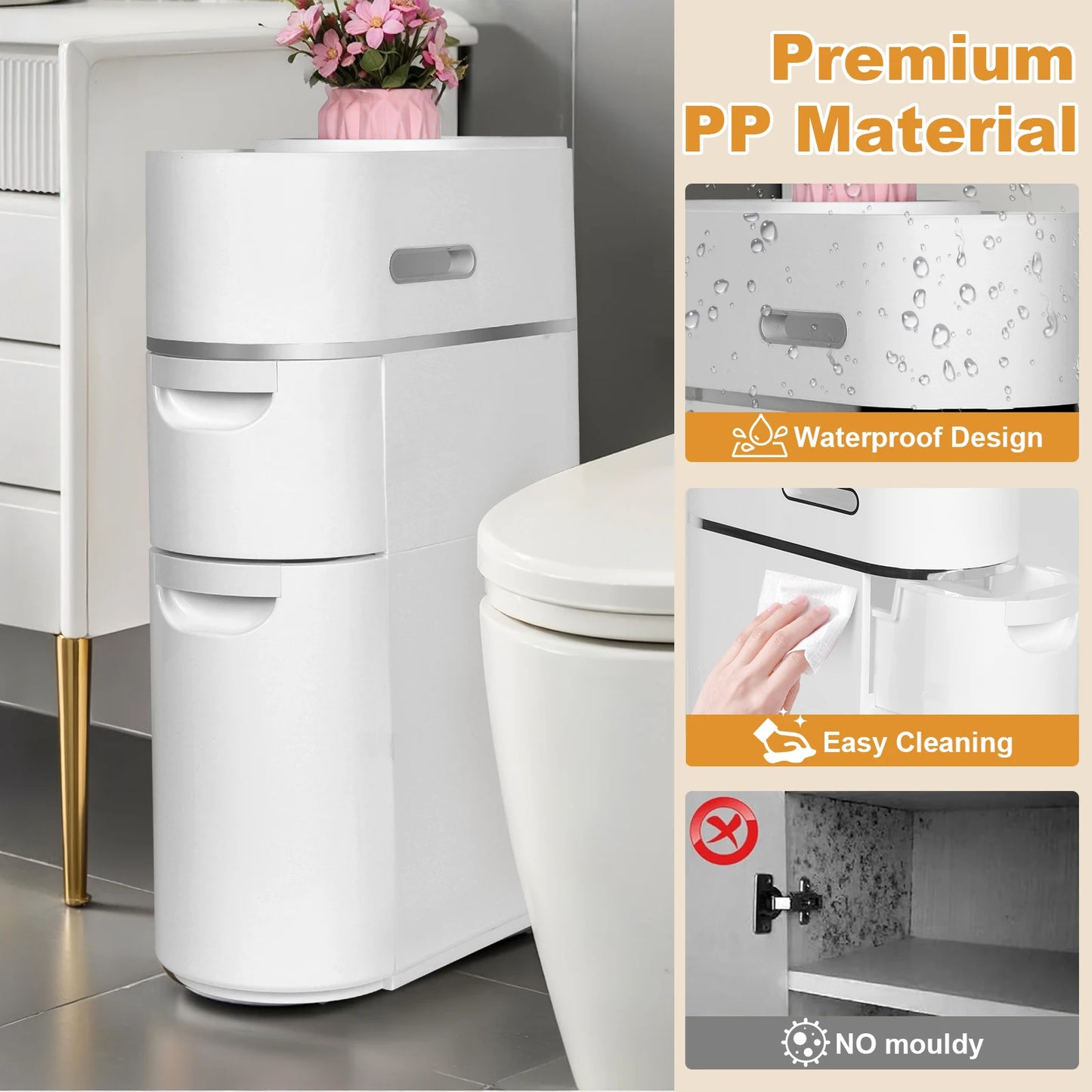 LuxeSpin Bathroom Organizer