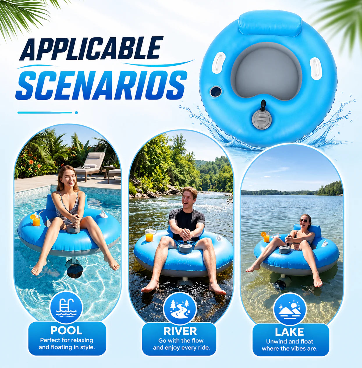 Floatora Motorized Lounger