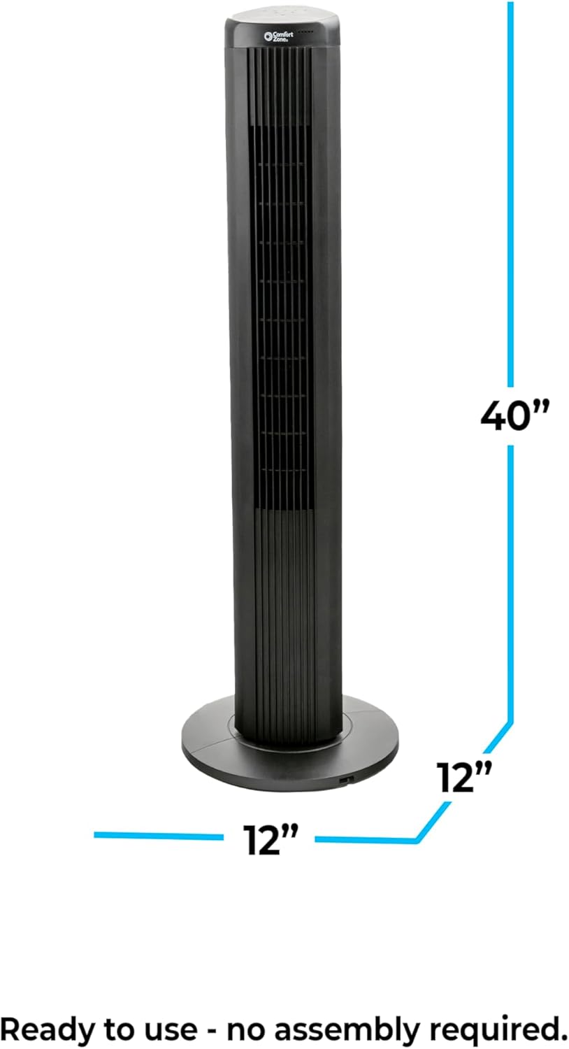 ComfortZone 40 Bladeless Tower Fan