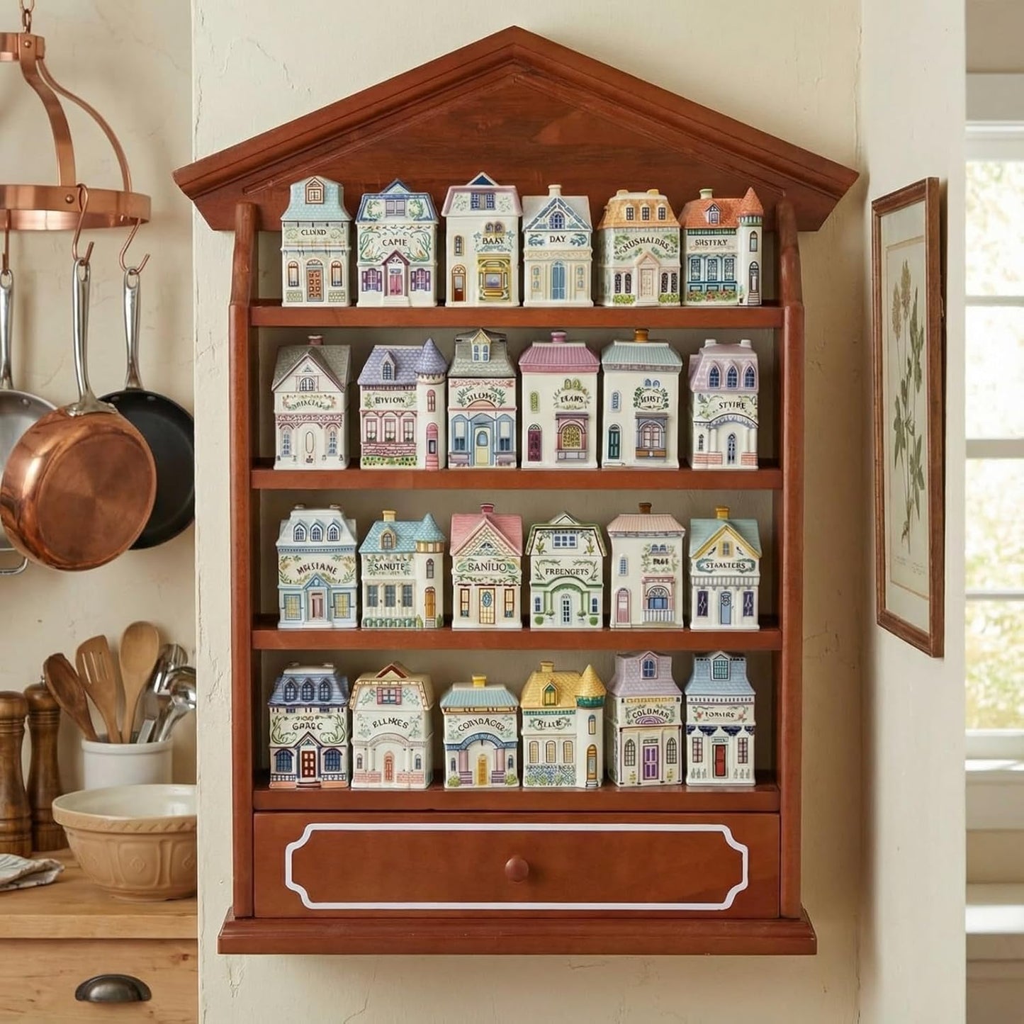 SpiceVillage Wall Storage Rack