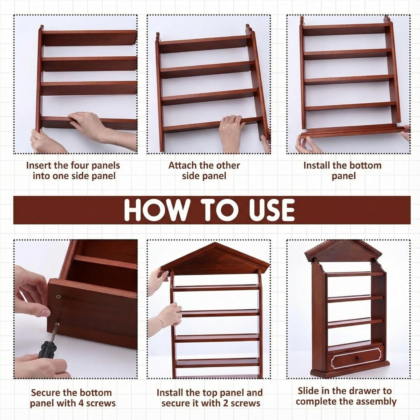 SpiceVillage Wall Storage Rack