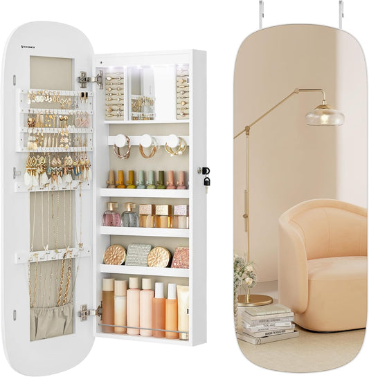 SparkleView Lockable Jewelry & Makeup Organizer