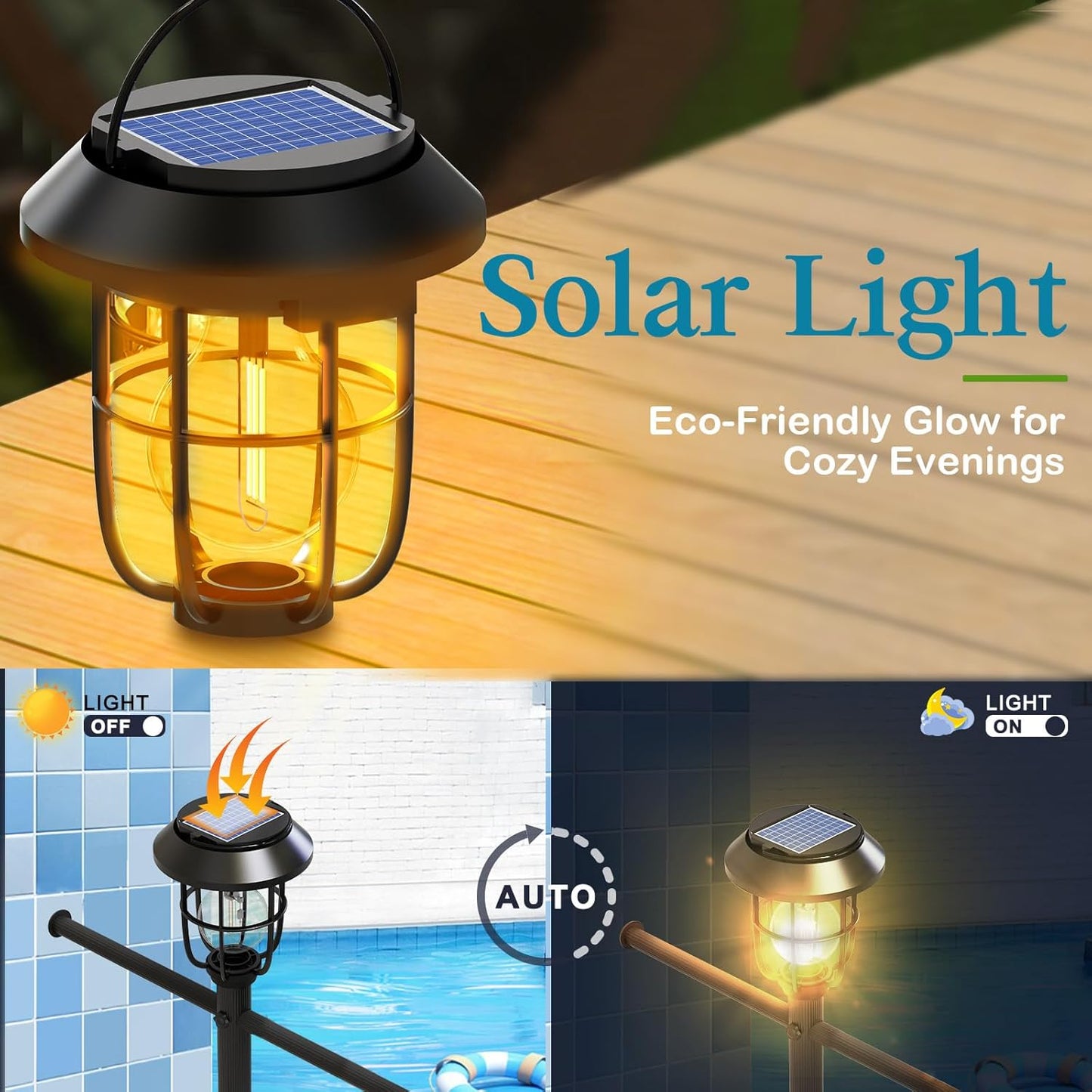 The Oasis Solar Pool Towel Rack