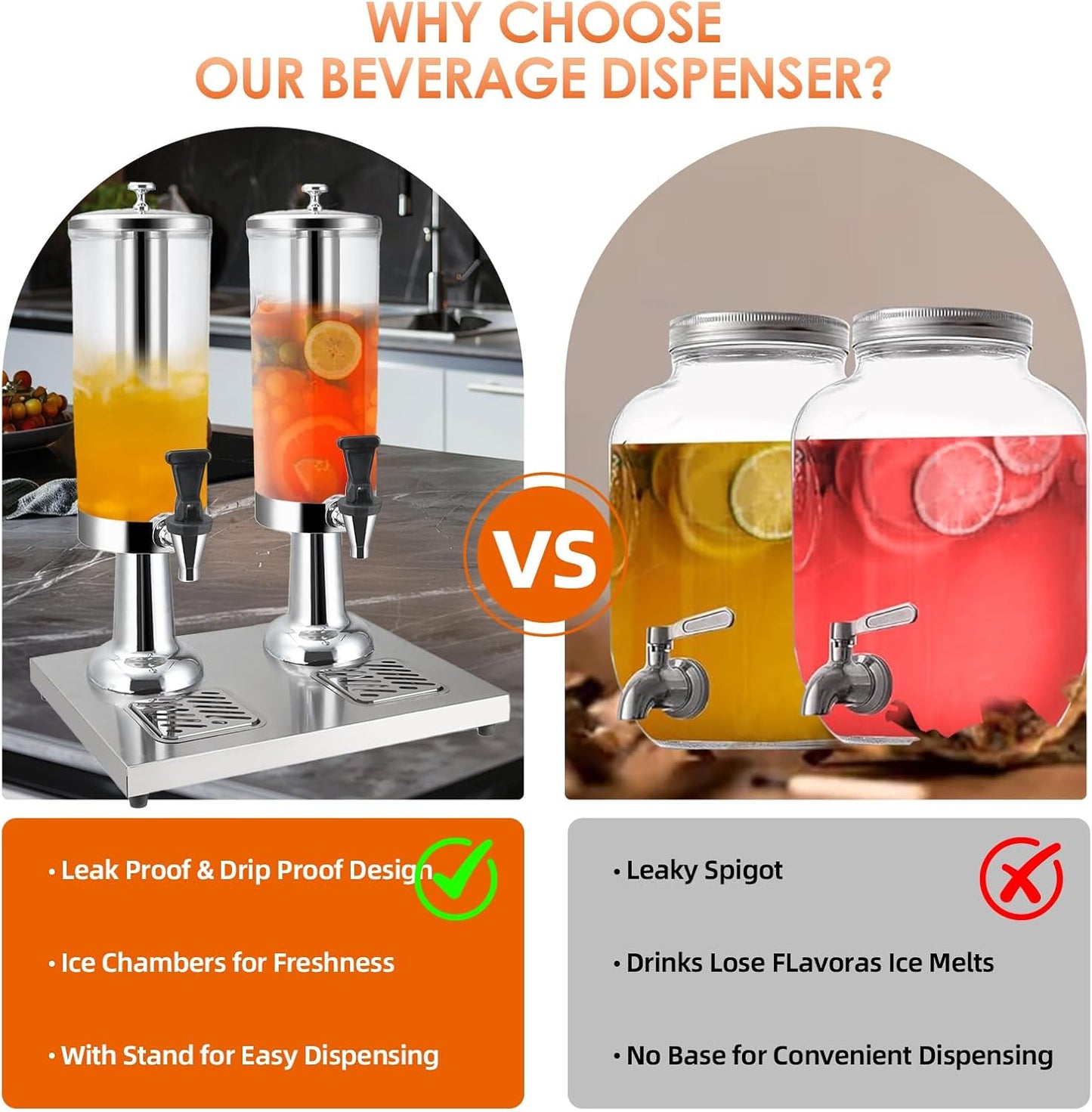 PourCraft Elevated Beverage Dispenser Set