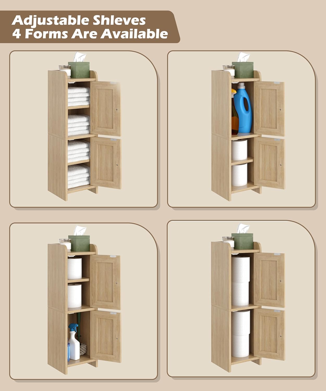 PureNest Bathroom Organizer Cabinet