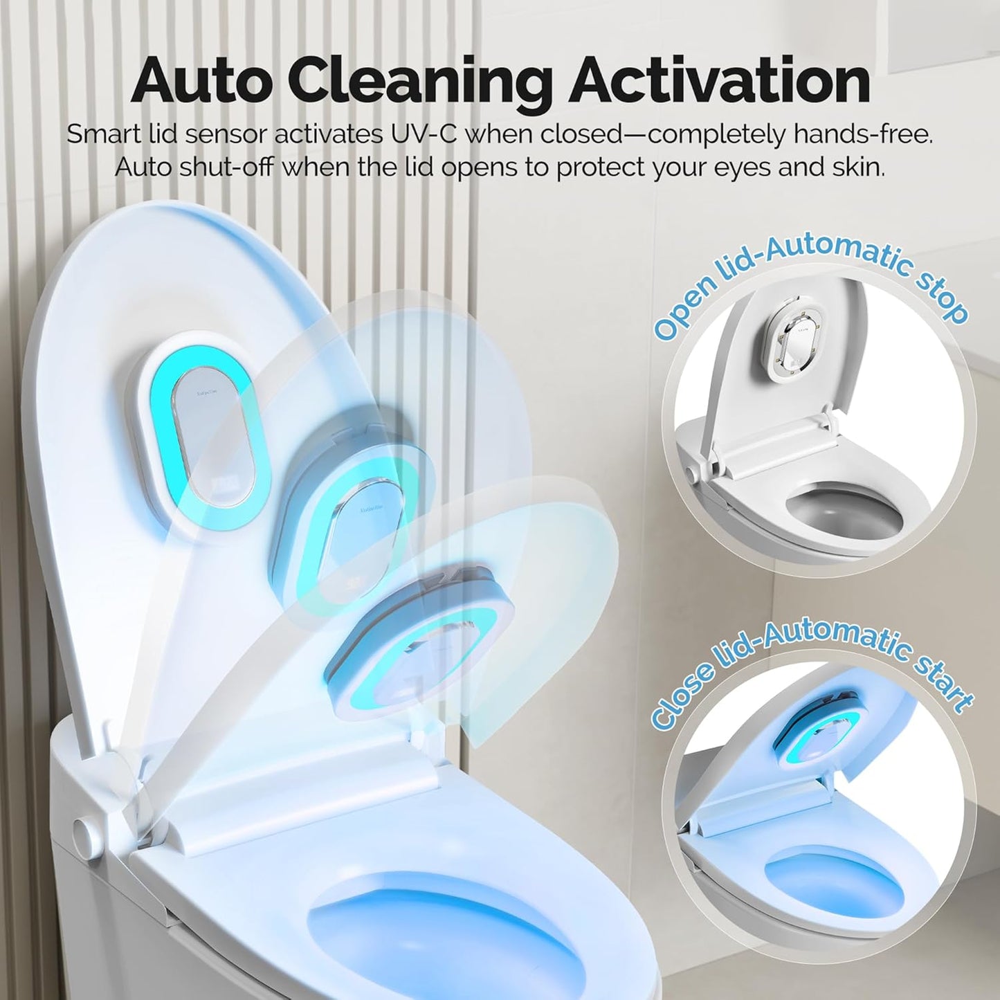 GlowShield Duo: 2-Pack Smart UV-C Toilet Sanitizer