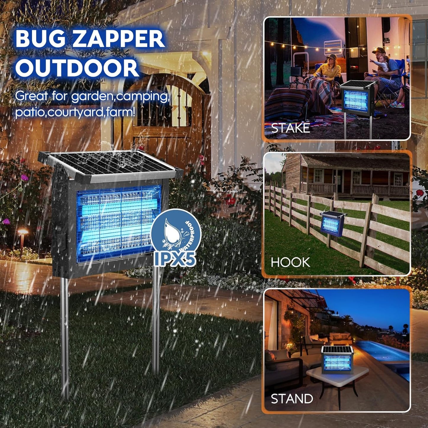 BuzzShield Solar Bug Zapper