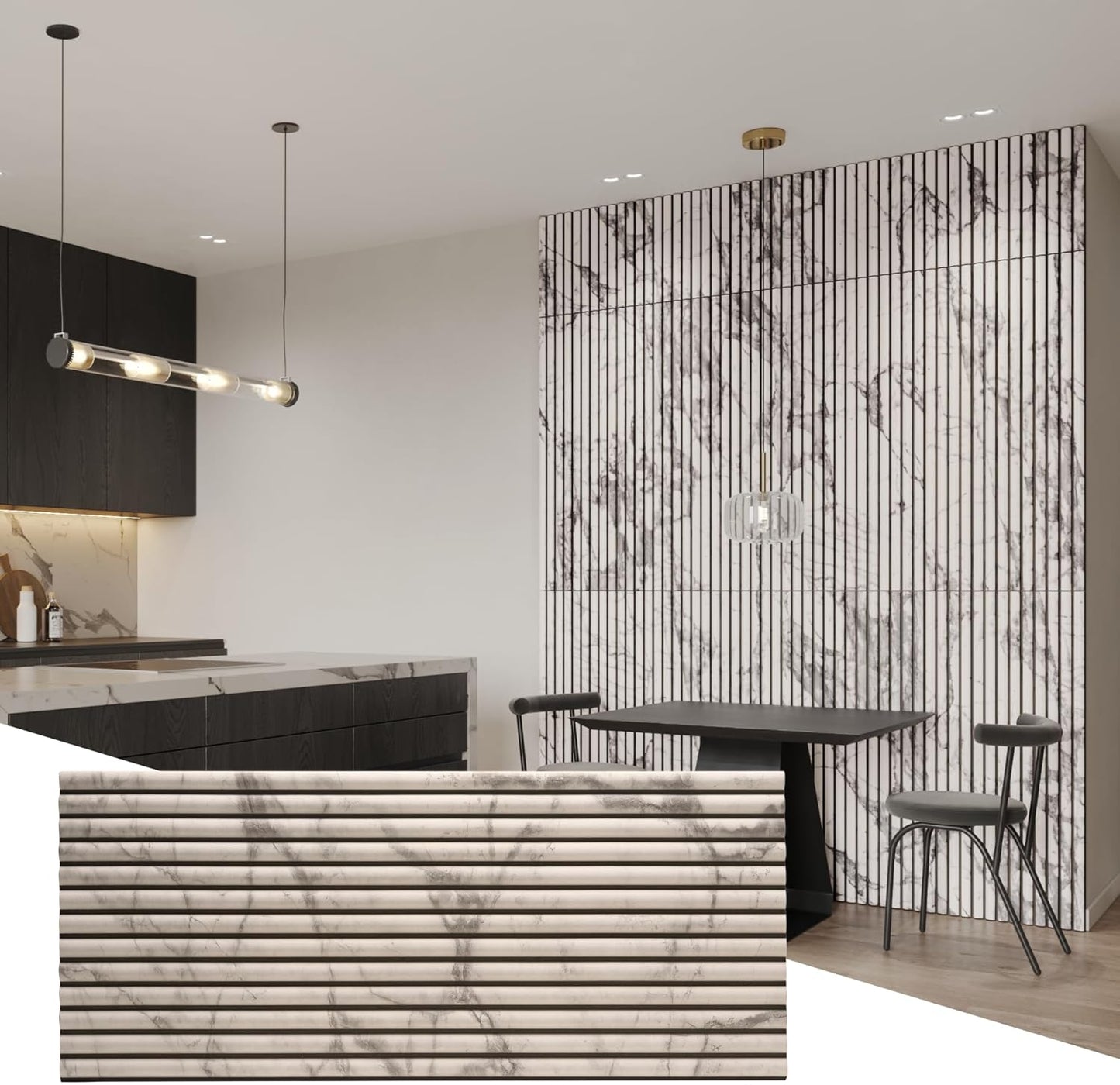 MarbleLoom 3D Wall Panels 4 Pack