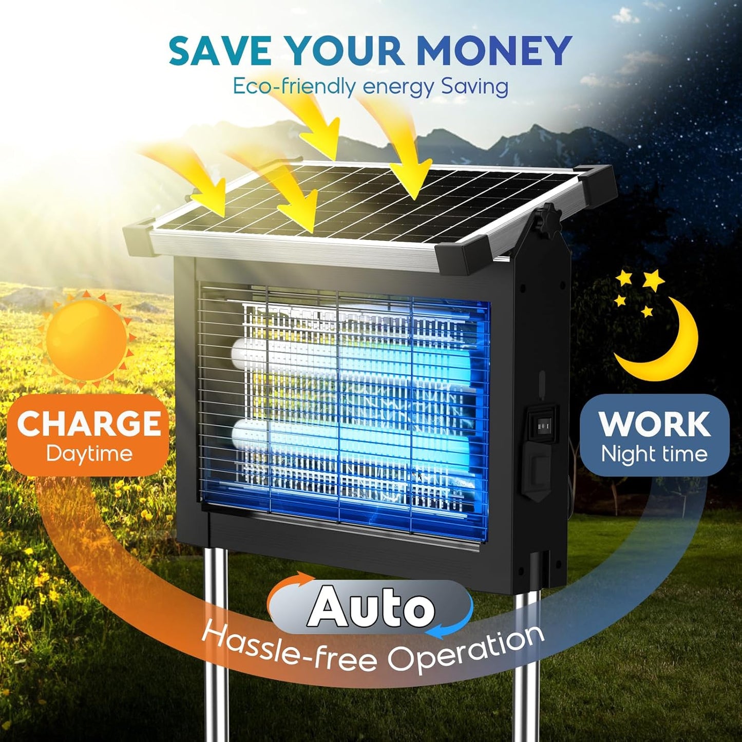 BuzzShield Solar Bug Zapper