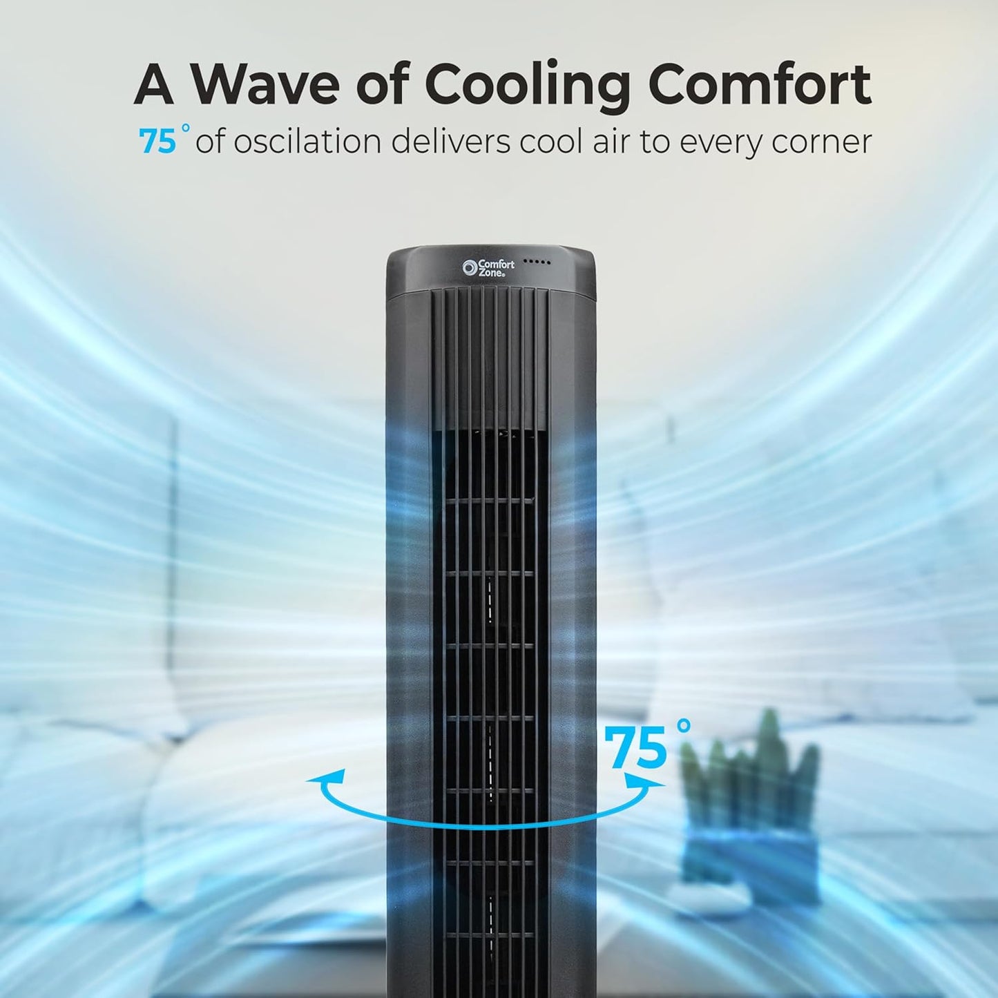 ComfortZone 40 Bladeless Tower Fan