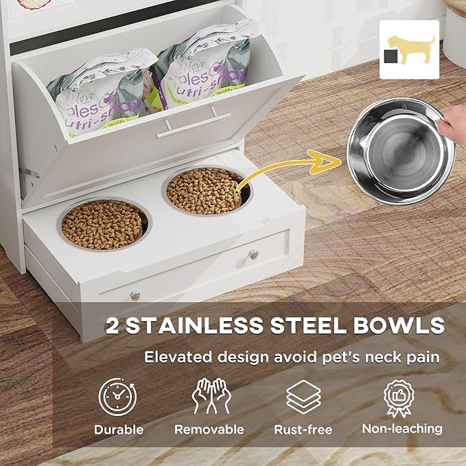 PetFeast Elevated Feeding & Storage Station
