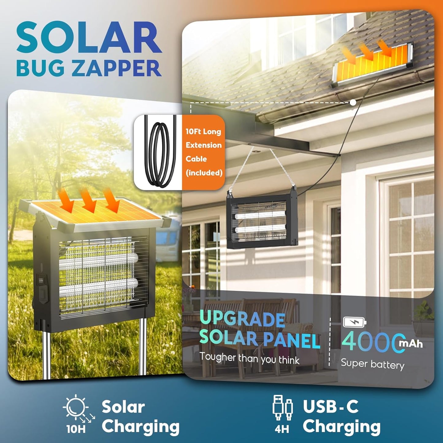 BuzzShield Solar Bug Zapper
