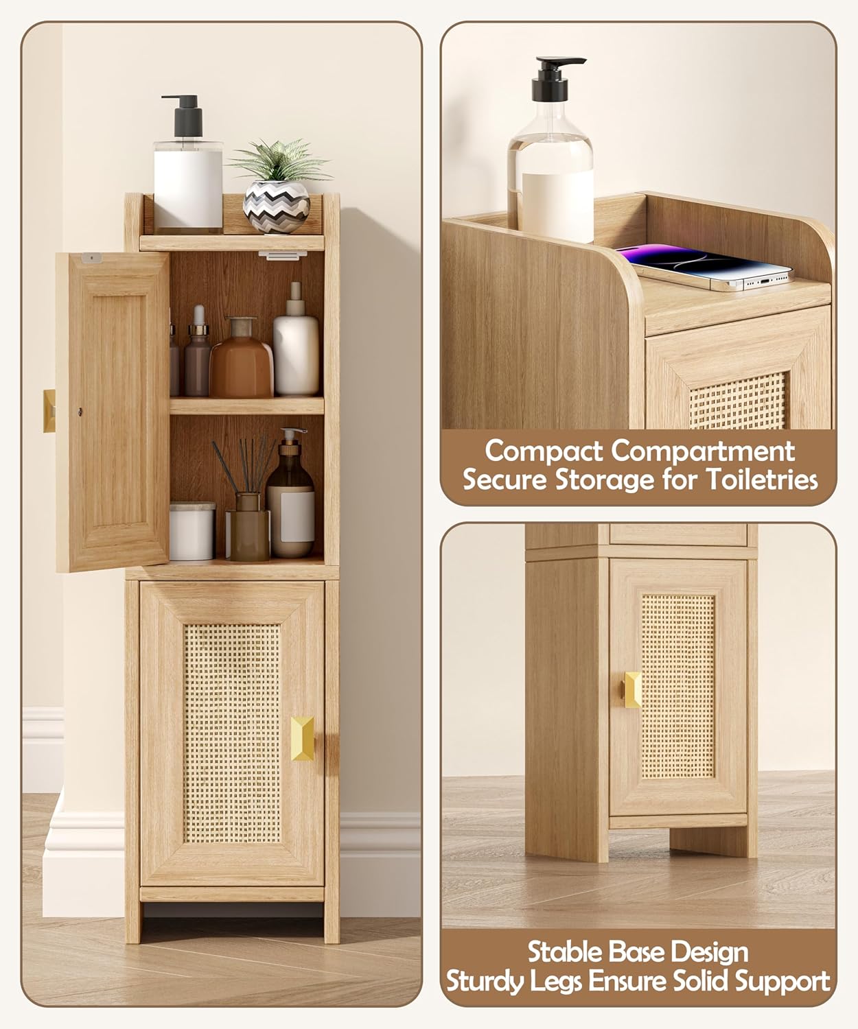 PureNest Bathroom Organizer Cabinet