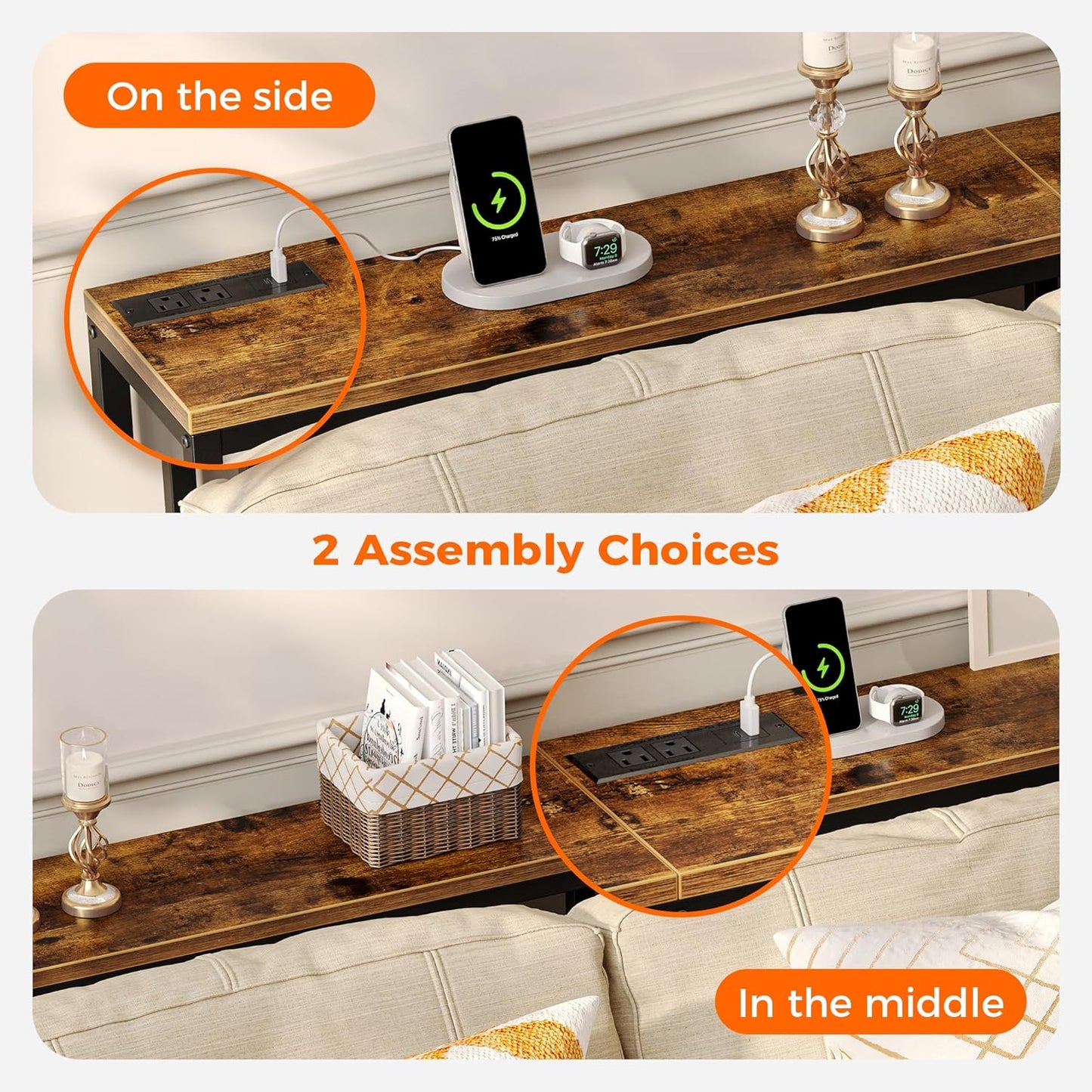 ChargeLine Modern Console Table