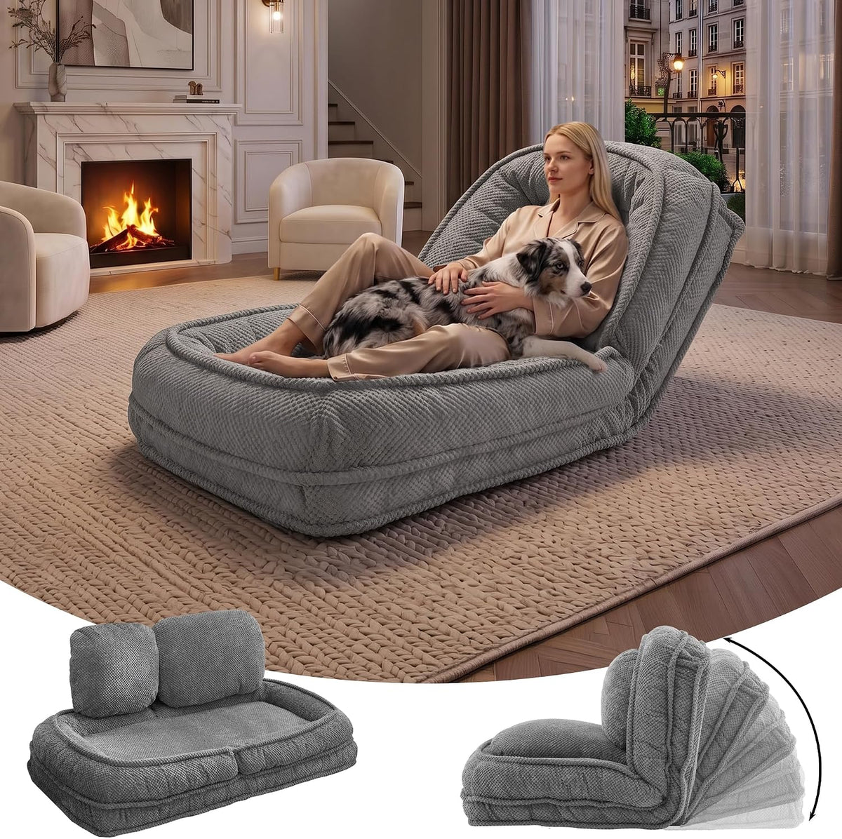 CozyFold Floor Sofa