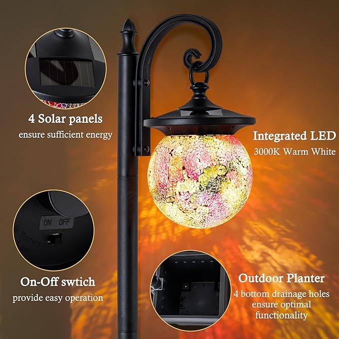 SolarGlow Planter Light Set of 2