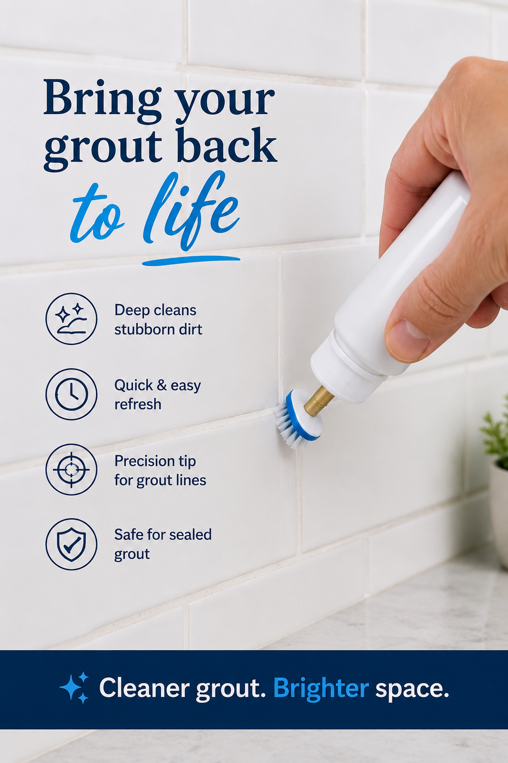 GroutGlow Restoration Kit [2 Applicators + 9 Color Sealers]