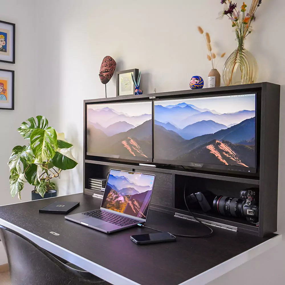 DropTop Duo 24 Wall-Fold Desk