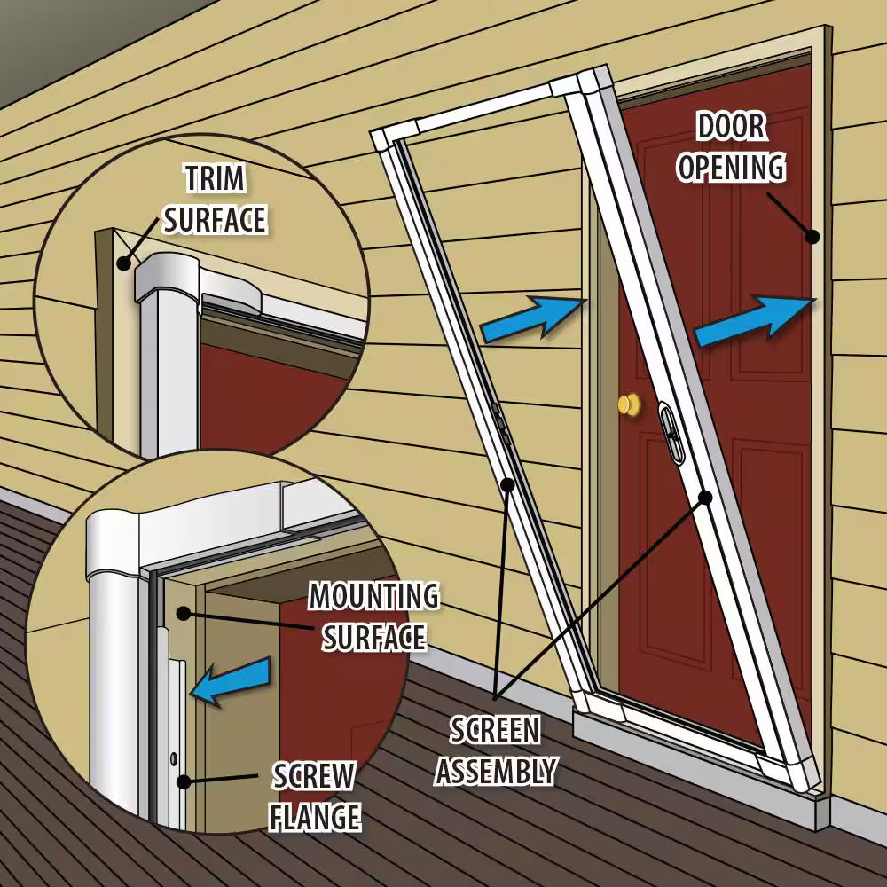 AirGlide Retractable Screen Door