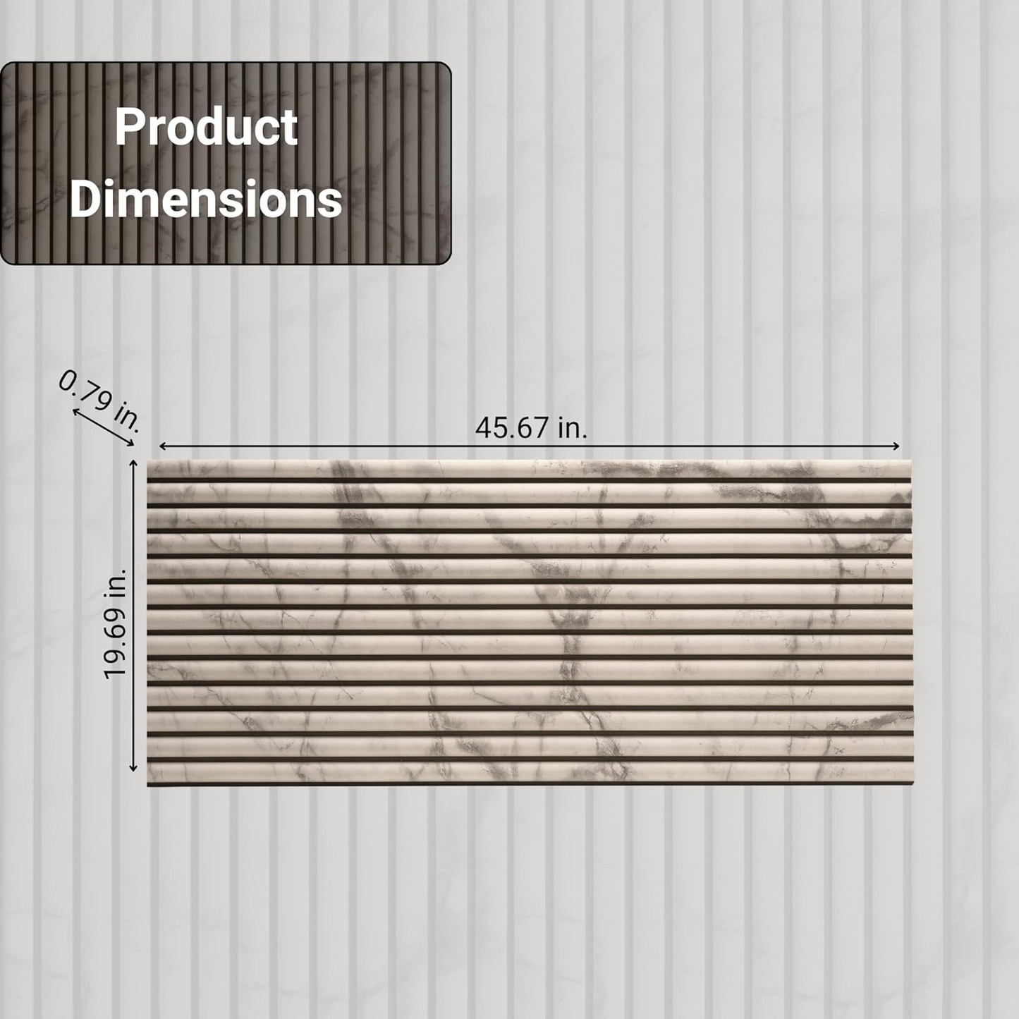 MarbleLoom 3D Wall Panels 4 Pack