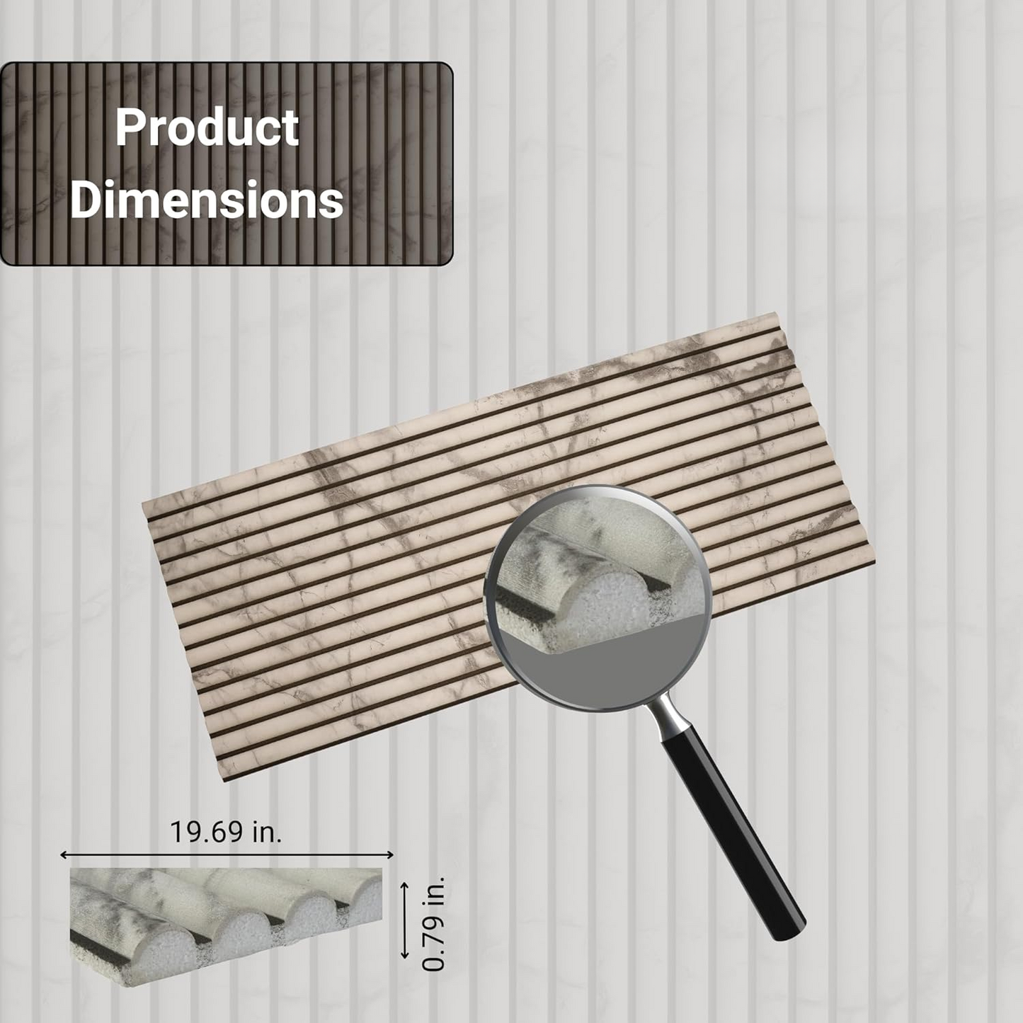MarbleLoom 3D Wall Panels 4 Pack