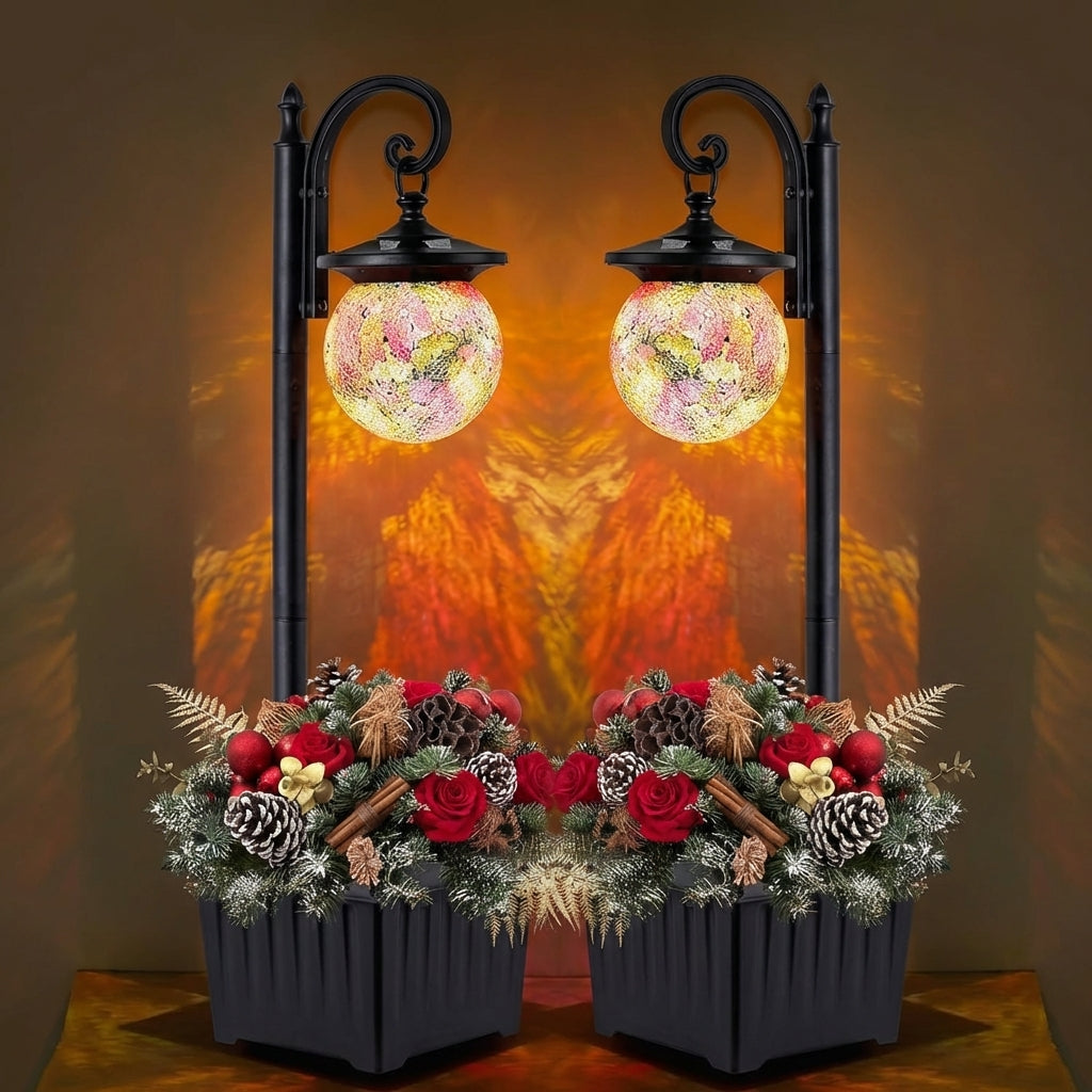 SolarGlow Planter Light Set of 2