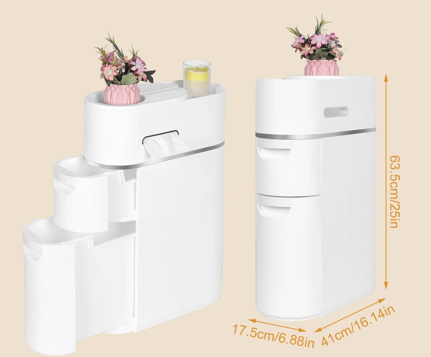 LuxeSpin Bathroom Organizer