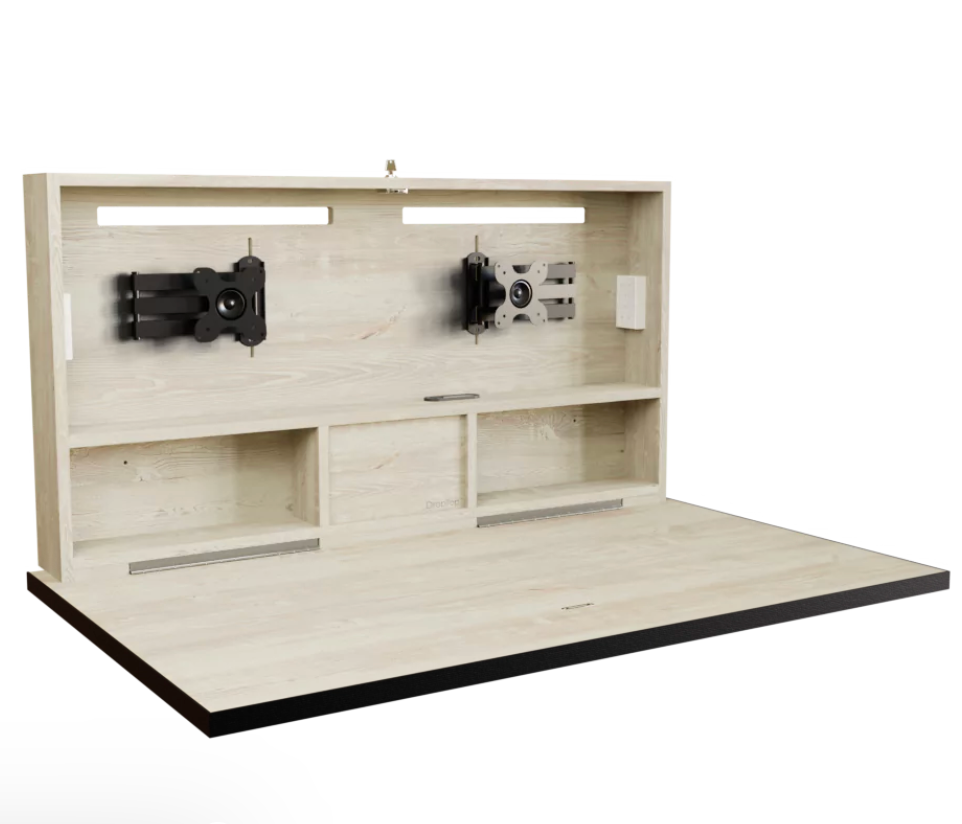 DropTop Duo 24 Wall-Fold Desk